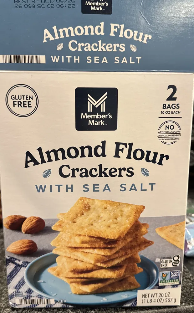 Almond Flour Crackers with Sea Salt