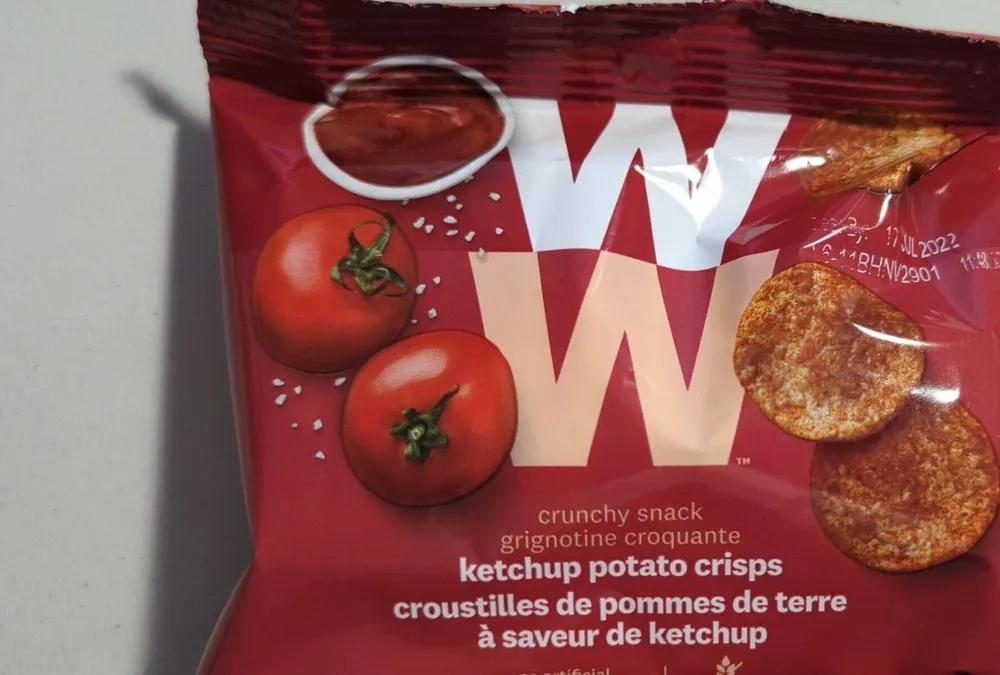 Croustilles au ketchup