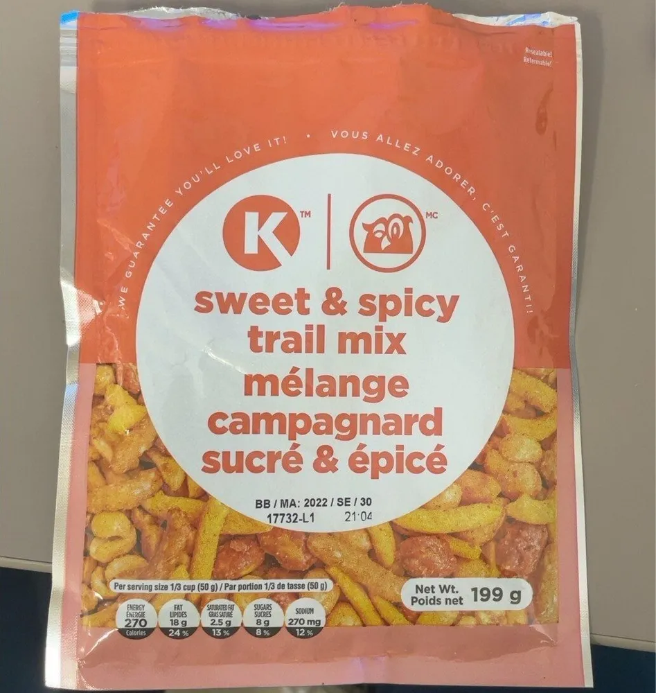 Sweet & spicy trail mix