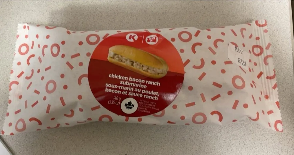 Chicken bacon ranch sub