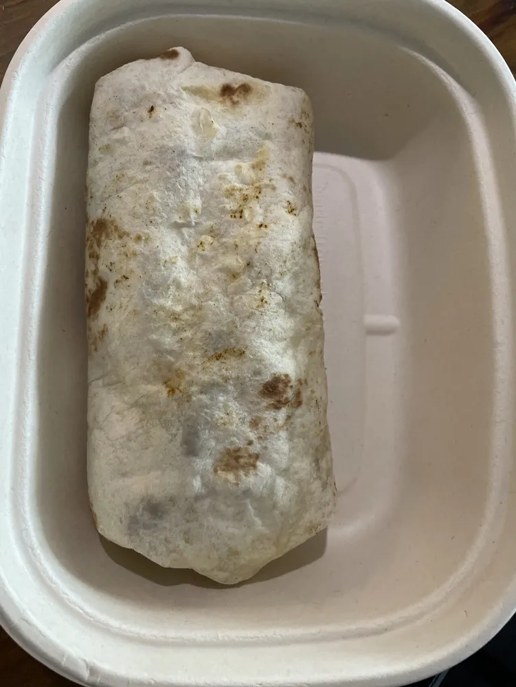Egg, Potato, Cheddar, Turkey Sausage Burrito