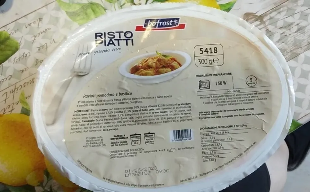 Ravioli pomodoro e basilico
