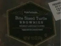 Bite sized turtle brownies