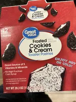 Toaster pastries frosted cookies & cream