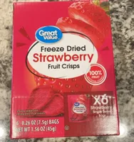 Freeze Dried Strawberry Fruit Crisps