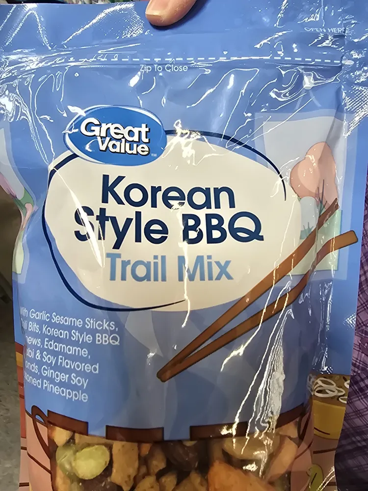 Korean style bbq trail mix