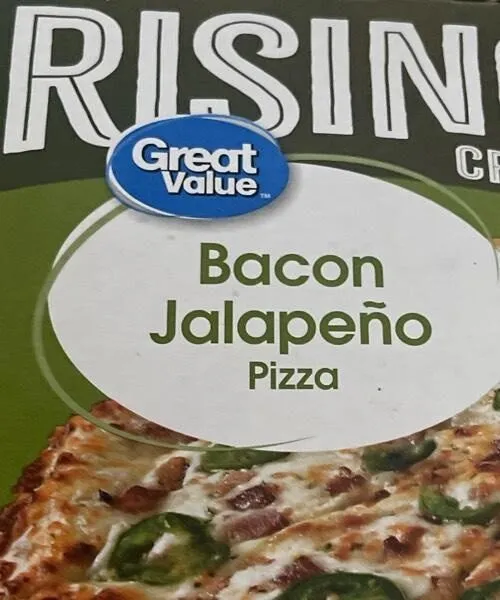Rising Crust Bacon Japapeno Pizza