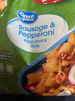 Sausage and pepperoni pizza rolls
