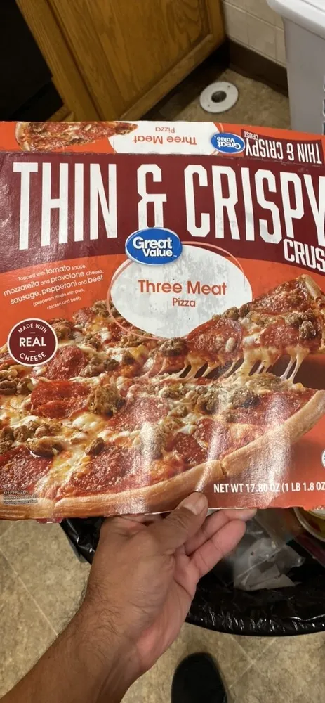 Three Meat Pizza