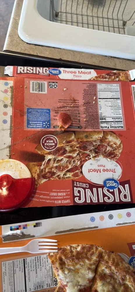 Three Meat Pizza