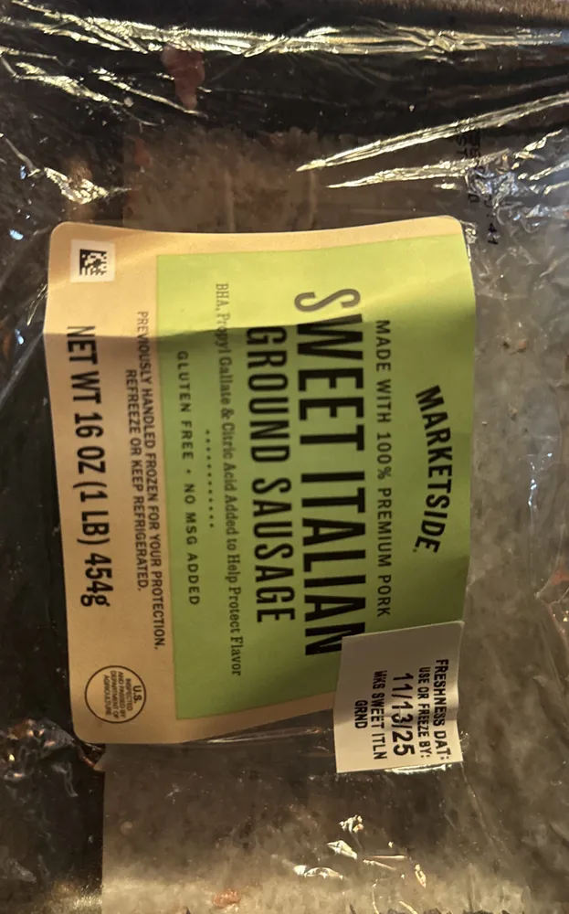 Sweet Italian Ground Sausage