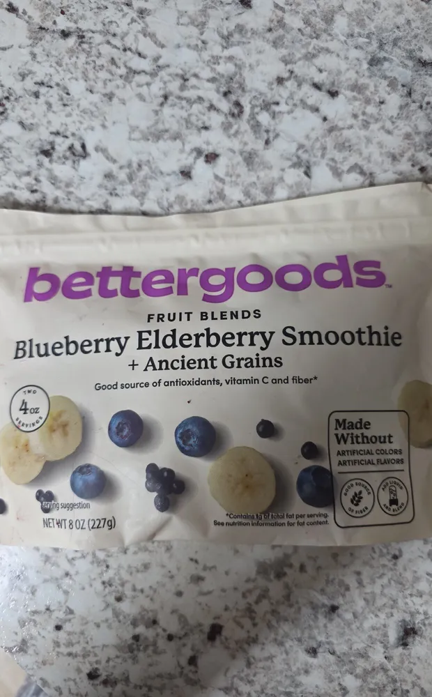 Blueberry Elderberry Smoothie + Ancient Grains