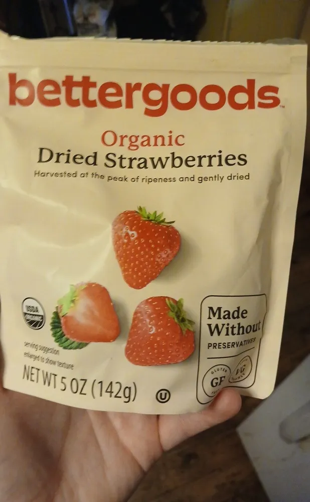Organic Dried Strawberries