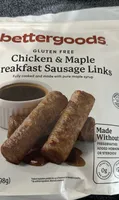 Chicken & maple breakfast sausage links