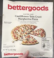 Cauliflower Thin Crust Margherita Pizza