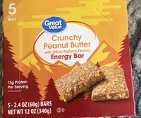 Crunchy Peanut Butter Energy Bar