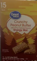 Crunchy peanut butter energy bar