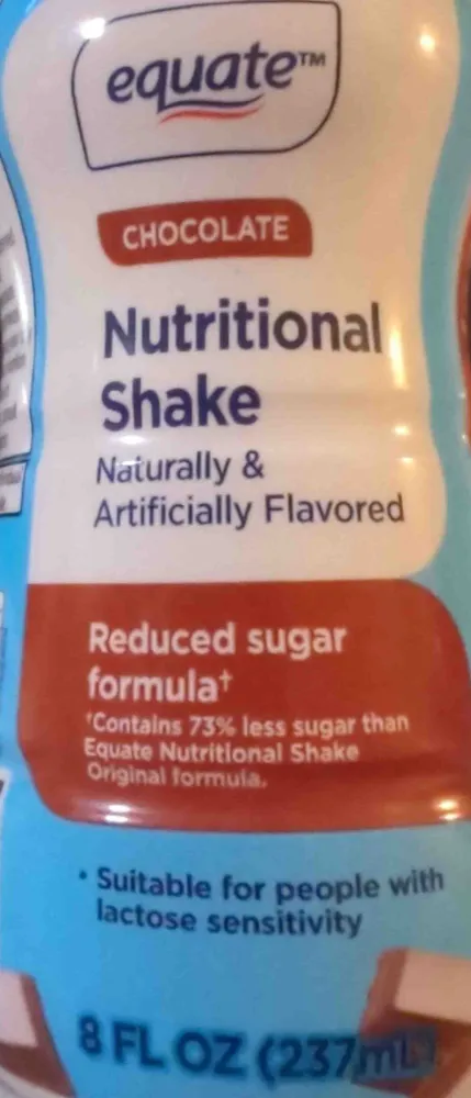 Nutritional Shake, Chocolate, 8 oz bottle