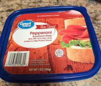 Thin Sliced Pepperoni Sandwich Style