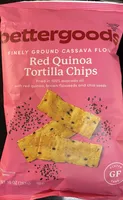 Red quinoa tortilla chips