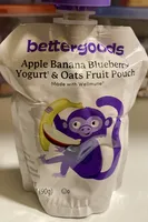 Apple Banana Blueberry Yogurt & Oats Fruit Pouch