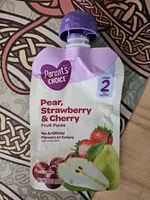 Pear, Strawberry & Cherry Fruit Puree
