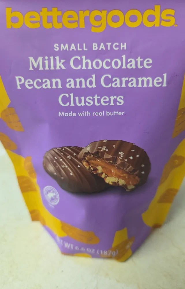 Milk Chocolate Pecan and Caramel Clusters