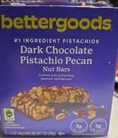 Dark Chocolate Pistachio Pecan Nut Bars