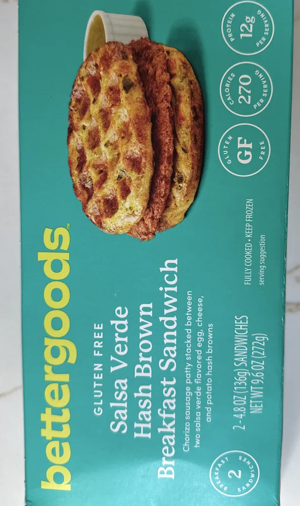 Salsa Verde Hash Brown Breakfast Sandwich