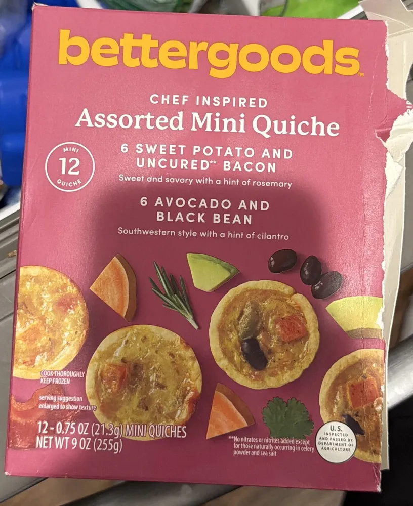 Assorted mini quiche