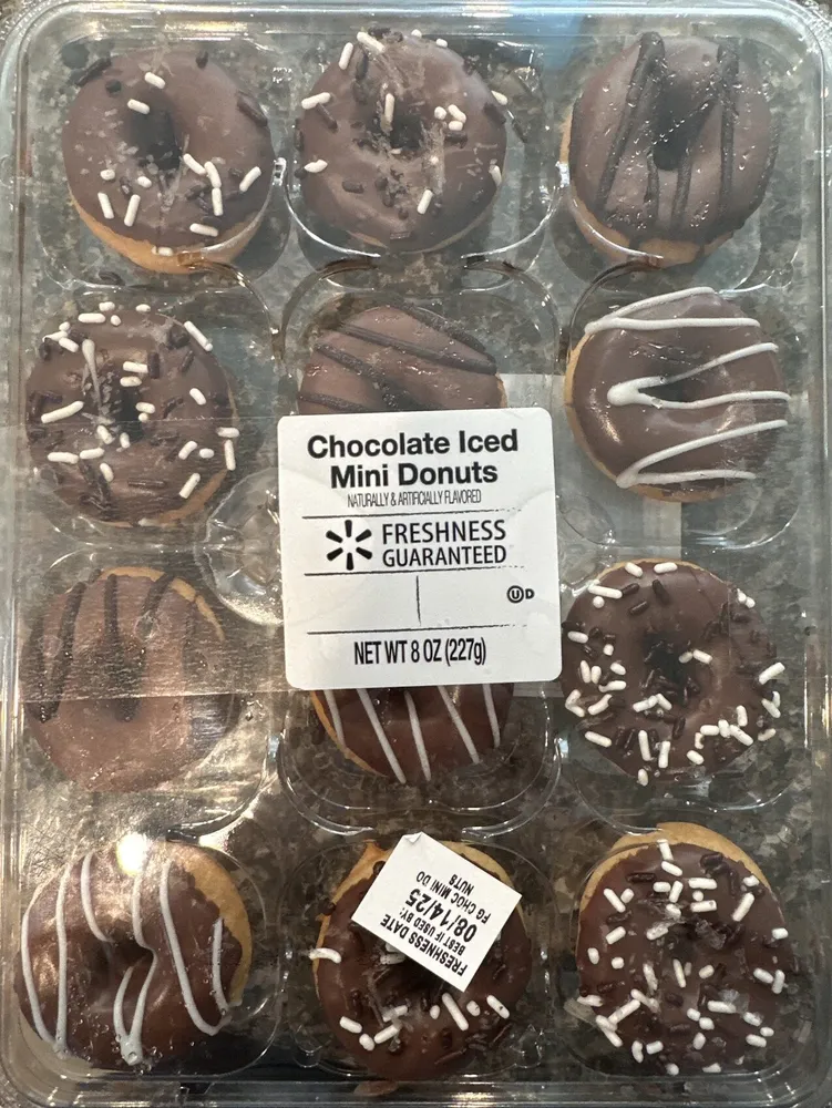 Chocolate Iced Mini Donuts