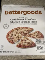 Cauliflower Thin Crust Chicken Sausage Pizza