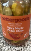Spicy maple pickle chips
