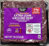 All Natural Extra Lean Ground Beef 96% Lean/4% Fat