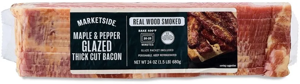 MAPLE & PEPPER GLAZED THICK CUT BACON