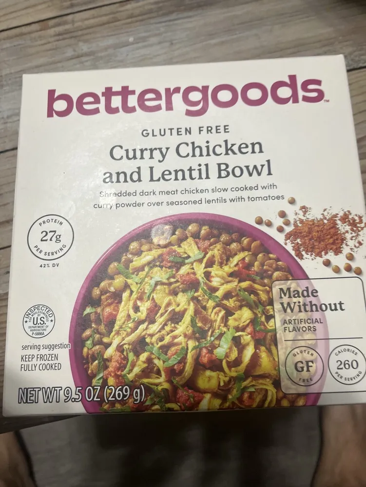 Curry Chicken and Lentil Bowl