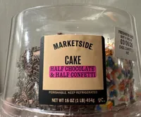5” Half Chocolate Half Confetti Cake
