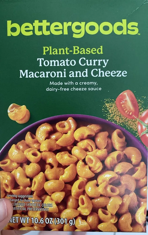 Plant-Based Tomato Curry Macaroni and Cheeze