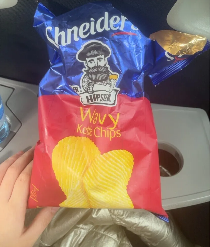 Wavy kettle chips