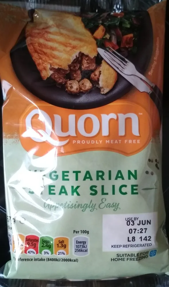 Vegetarian steak slice