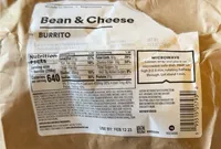Bean & Cheese Burrito