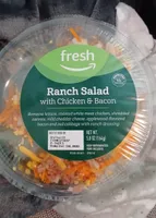 Ranch salad with chicken and bacon