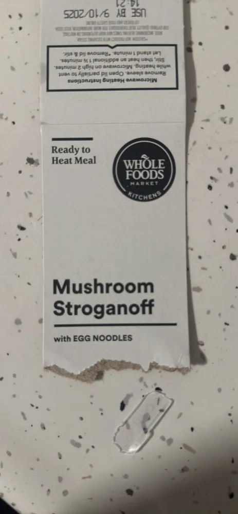 Mushroom Stroganoff with EGG NOODLES