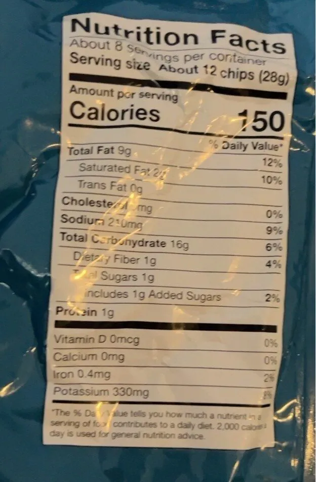 Potato Chips BBQ Flavored