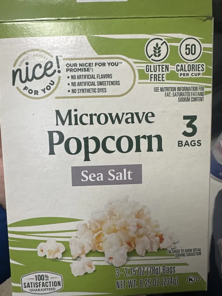 Microwave Popcorn Sea Salt