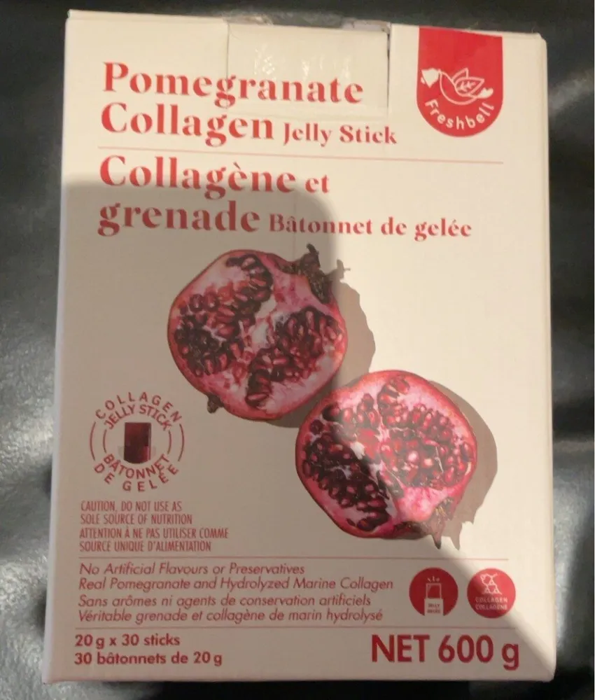 Pomegranate collagen jelly stick