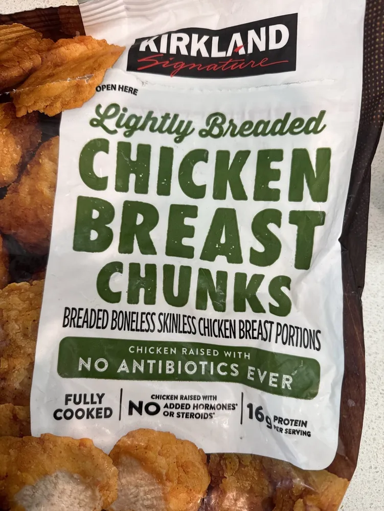 Lightly Breaded Chicken Breast Chunks
