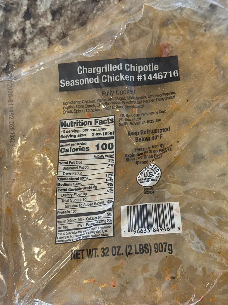 Chargrilled Chipotle Seasoned Chicken