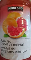 Ruby red grapefruit cocktail