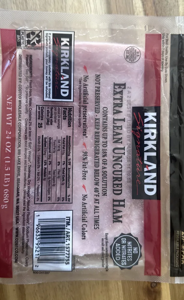 Extra Lean Uncured Ham